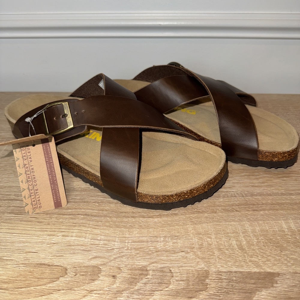 NWT Viking Brown Leather Sandals